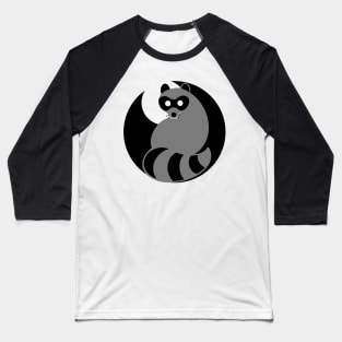 Trash Panda at Night, Trash Panda at Night (white background) Baseball T-Shirt